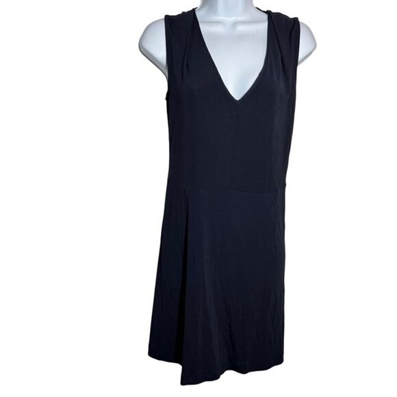 Tory Burch Dress Navy Blue size XS v-neck sleeveless jersey drres - Picture 2 of 9